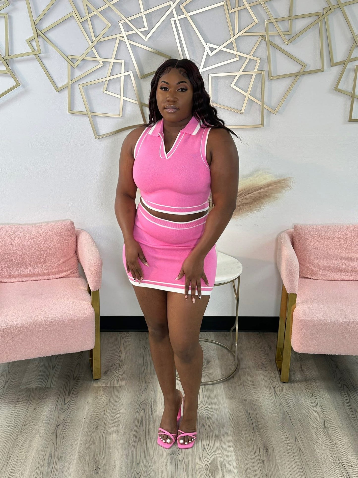 Pink Court Babe Set