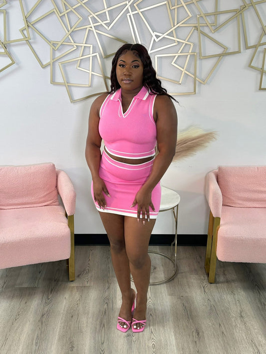 Pink Court Babe Set