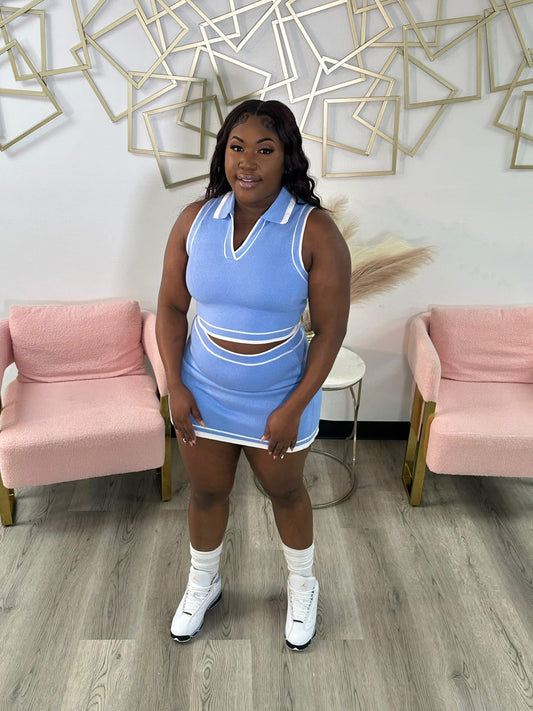 Blue Court Babe Set