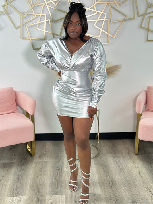 Chrome Chic Dress