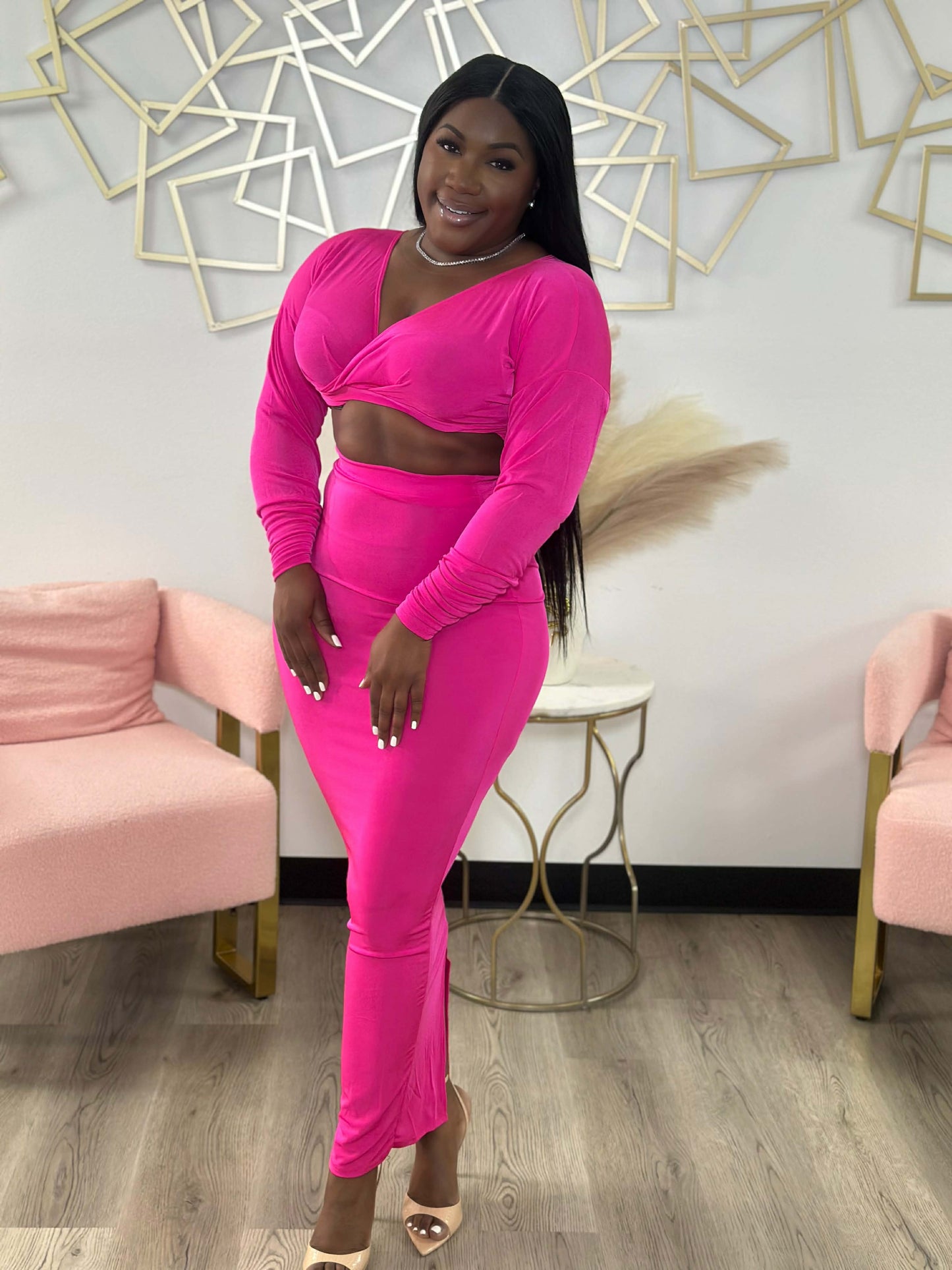 2 piece maxi skirt set